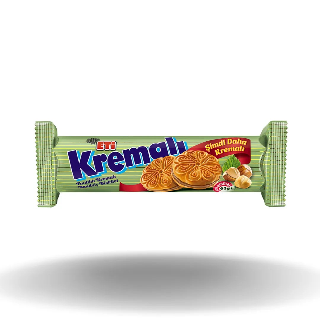 Eti Kremalı Bisküvi Fındıklı 61 Gr