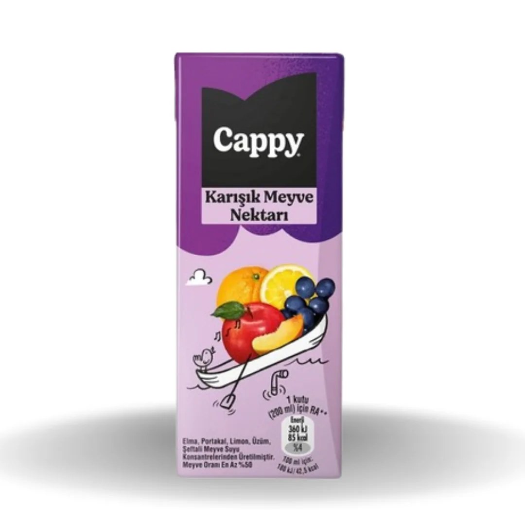 Cappy Nektar Karışık 200 Ml Koli x27