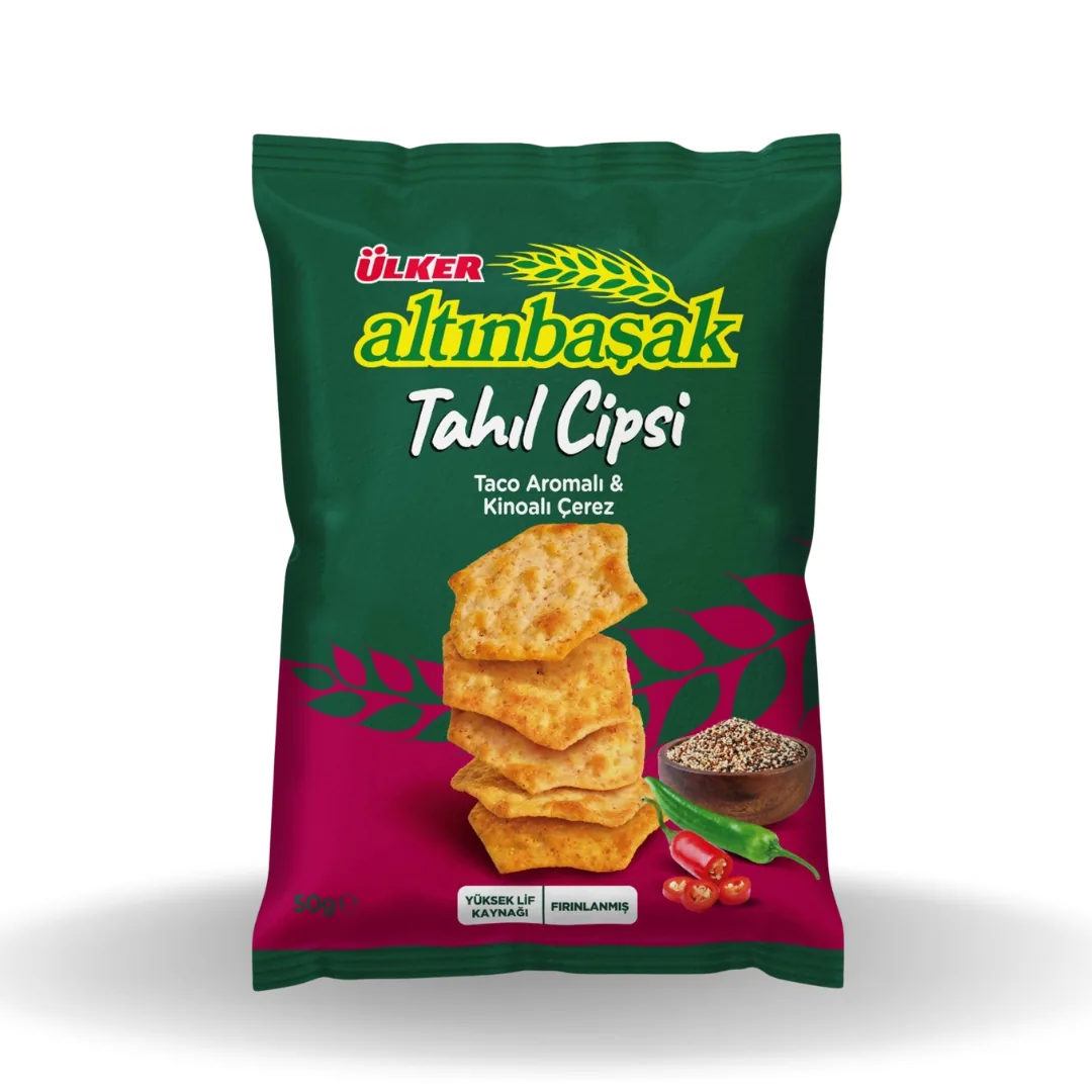 Ülker Altınbaşak Tahıl Cipsi Taco & Kinoa 50 Gr