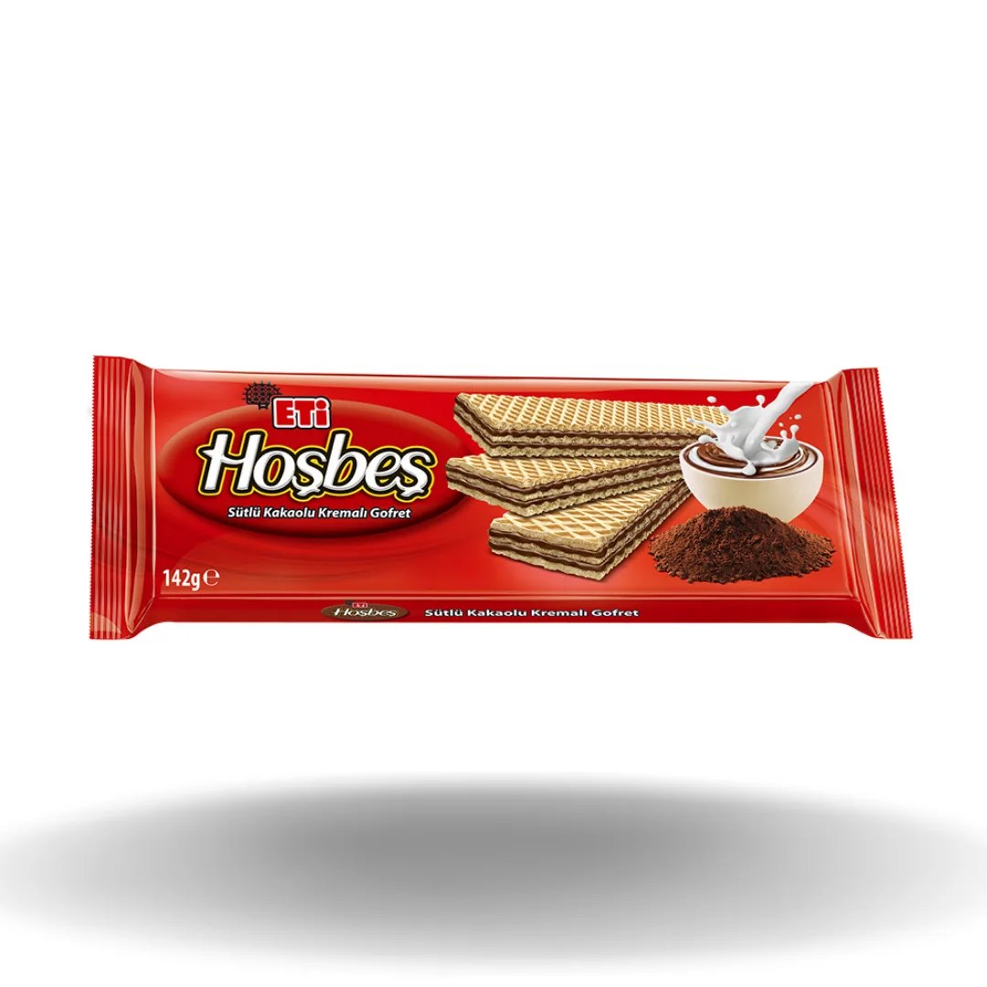 Eti Hoşbeş Sütlü Kakaolu Gofret 142 Gr