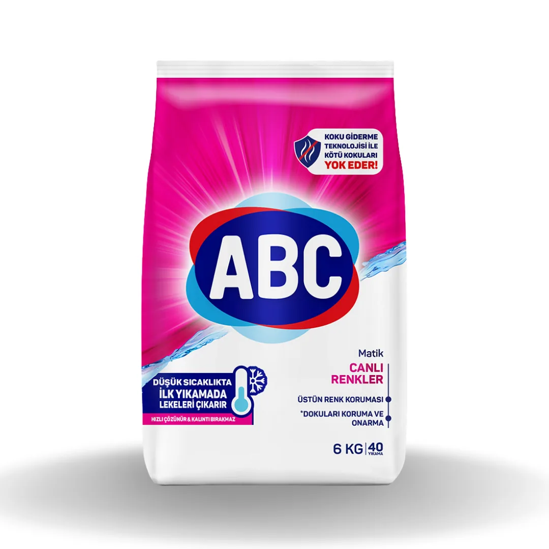 Abc Matik Canlı Renkler 6 Kg
