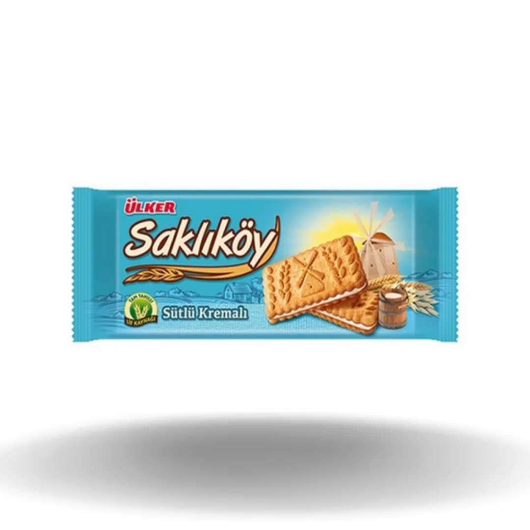 Ülker Saklıköy Sütlü Kremalı Bisküvi 100 Gr