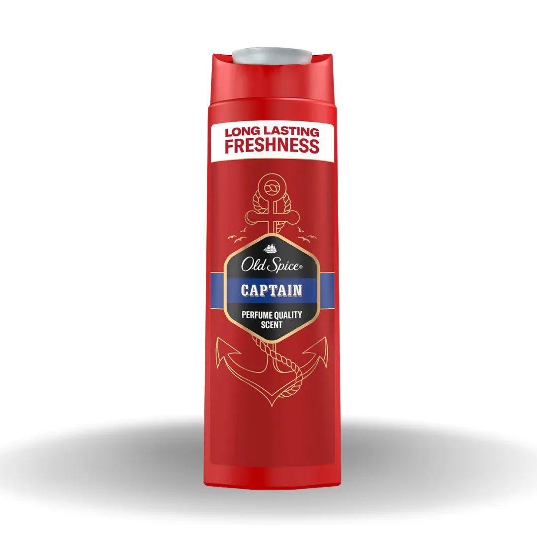 Old Spice Erkek Duş Jeli ve Şampuan Captain 400 Ml
