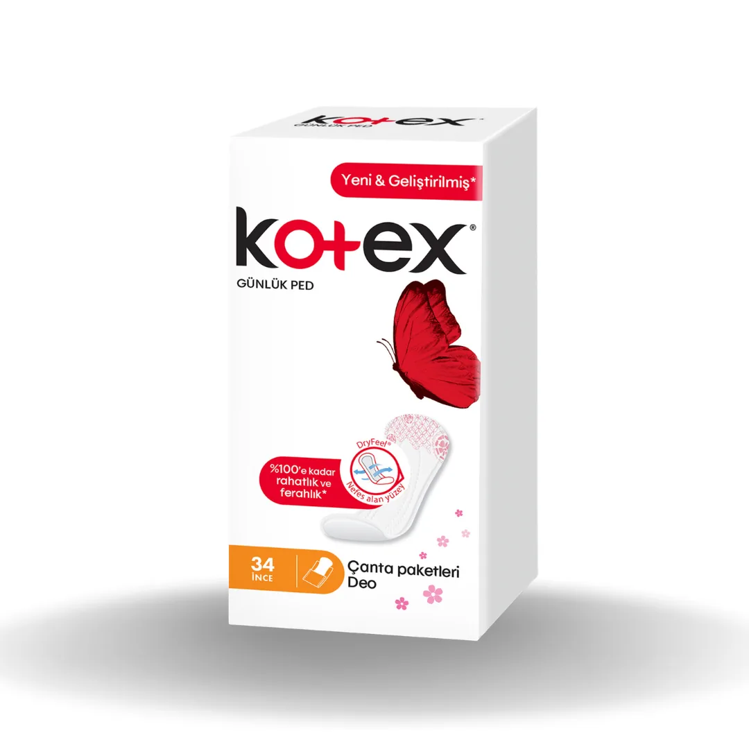 Kotex ince Günlük Ped Deo 34 Lü