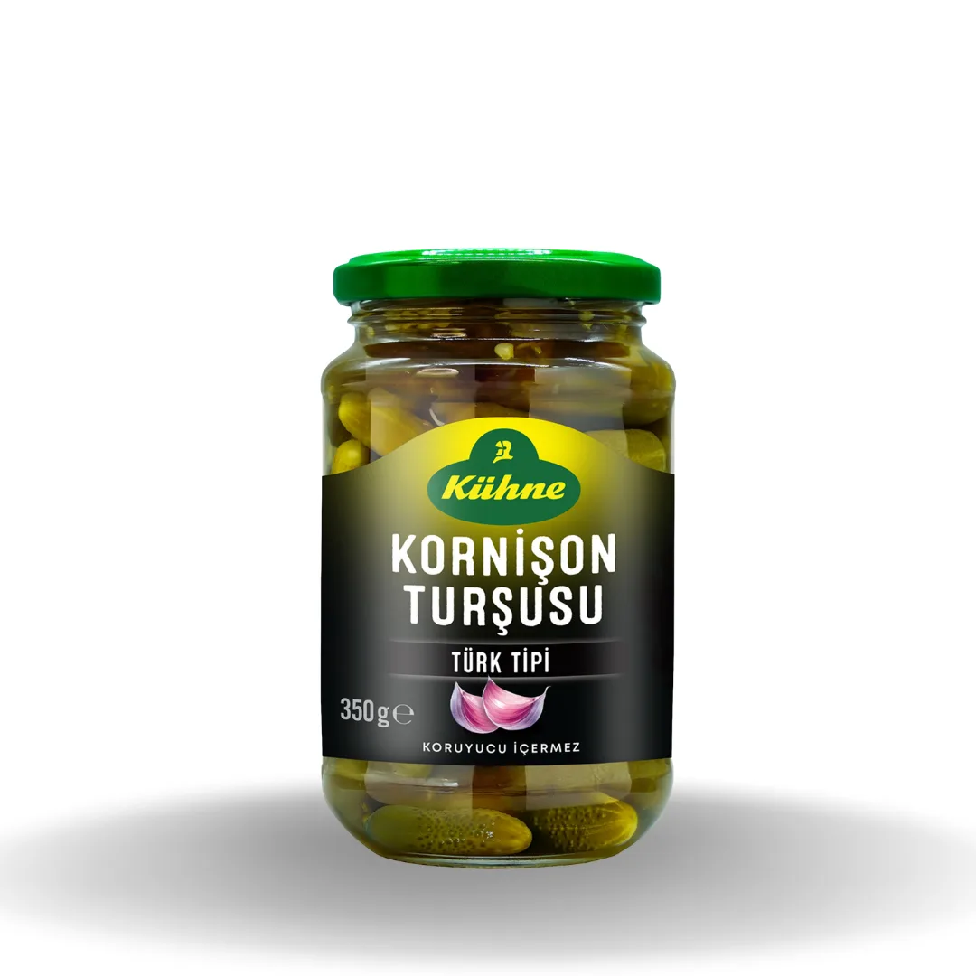 Kühne Türk Tipi Kornişon Turşusu Cam Kavanoz 350 G