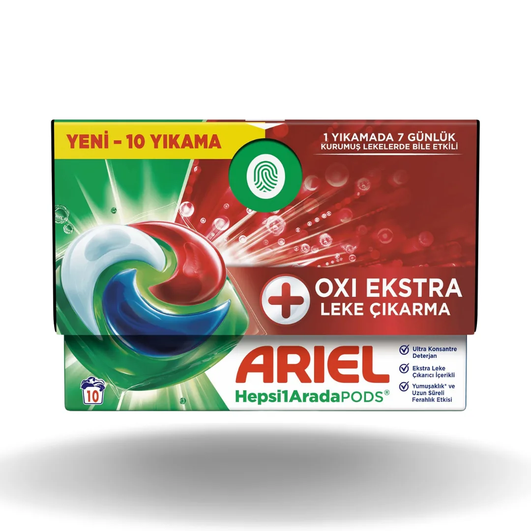 Ariel Oxi Çamaşır Yıkama Kapsülü 10'Lu 245 Gr
