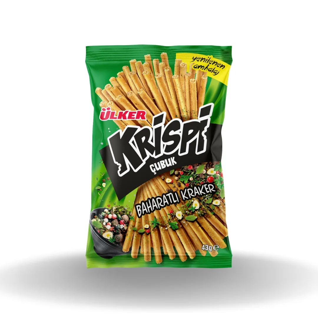 Ülker Krispi Baharatlı Çubuk Kraker 43 Gr