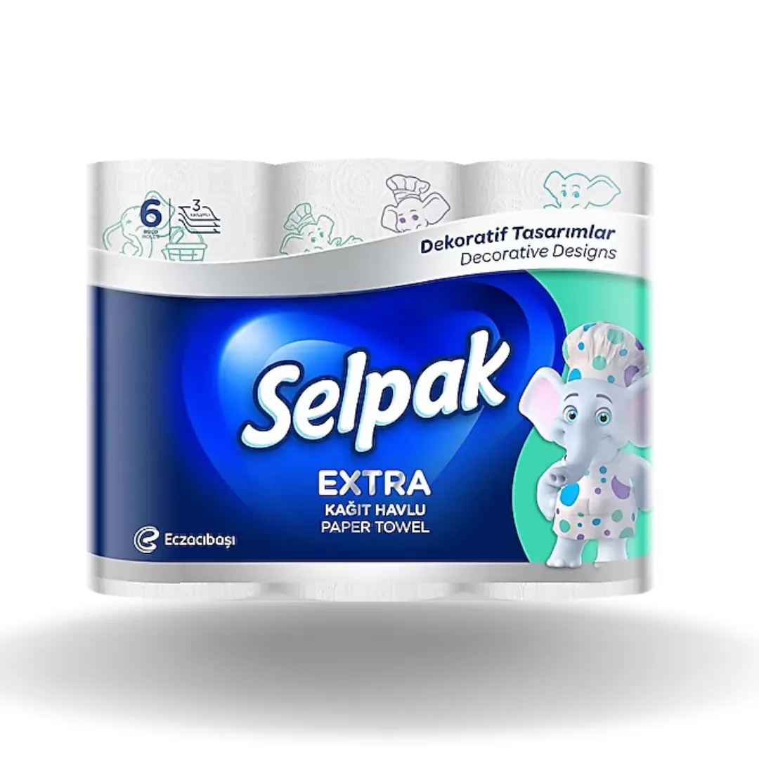 Selpak Extra Desenli Kağıt Havlu 6LI
