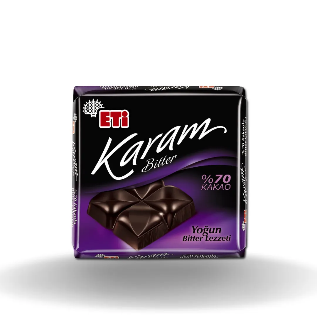 Eti Karam %70 Bitter Kare Çikolata 60 Gr