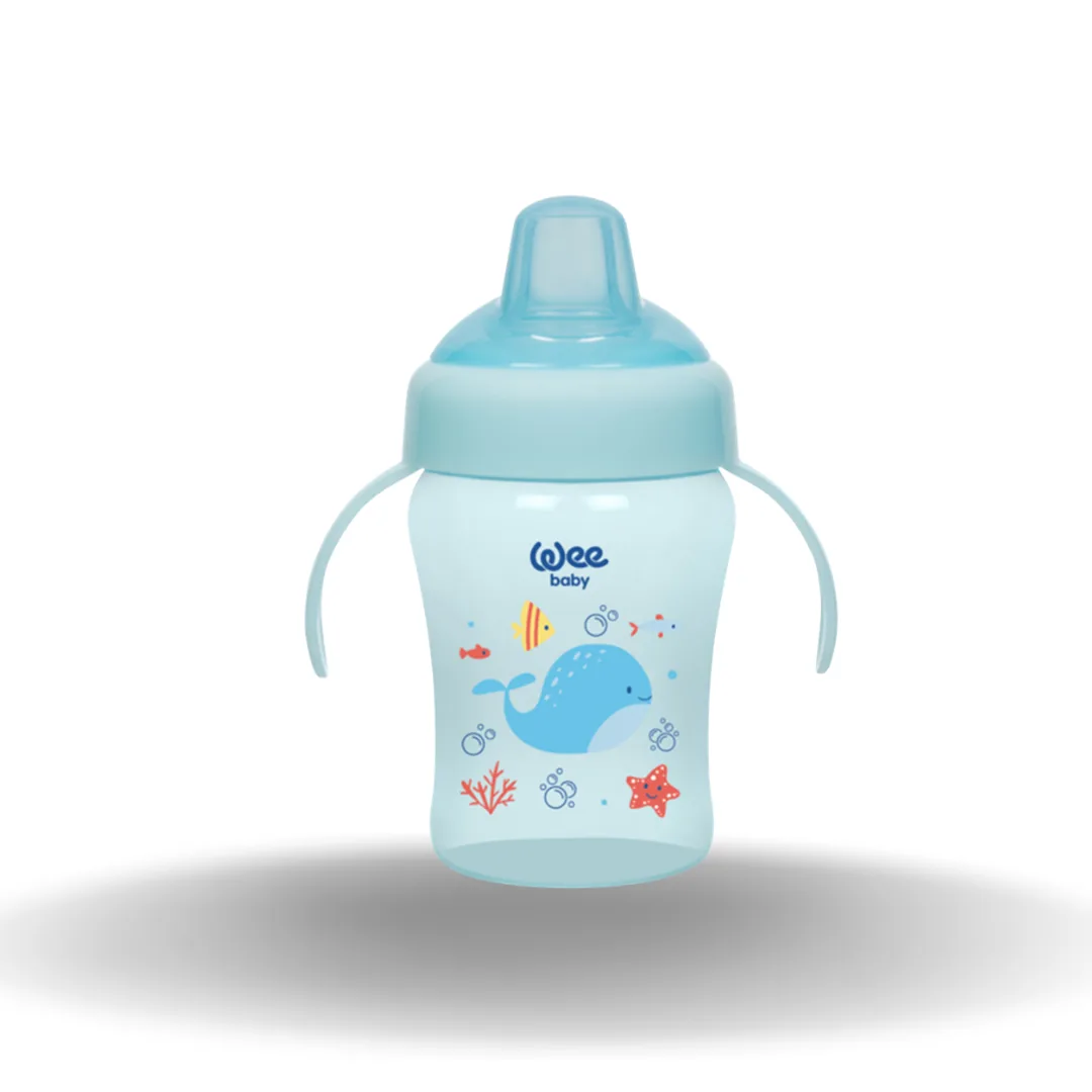 Wee Baby Colurful Akıtmaz Kulplu Alıştırma Bardak 240 Ml