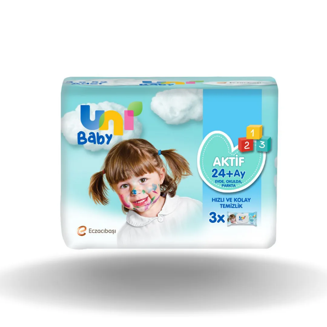 Uni Baby Islak Havlu Aktif 3 X 52'Li